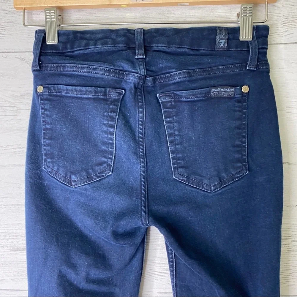 7 for all mankind mid rise skinny ankle jeans - Picture 5 of 6